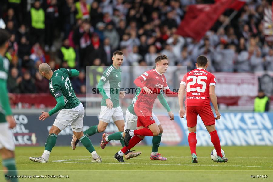 AKON Arena, Würzburg, 20.04.2024, sport, action, BFV, Fussball, April 2024, 30. Spieltag, Regionalliga Bayern, 1. FC Schweinfurt 1905, FC Würzburger Kickers - Bild-ID: 2404160