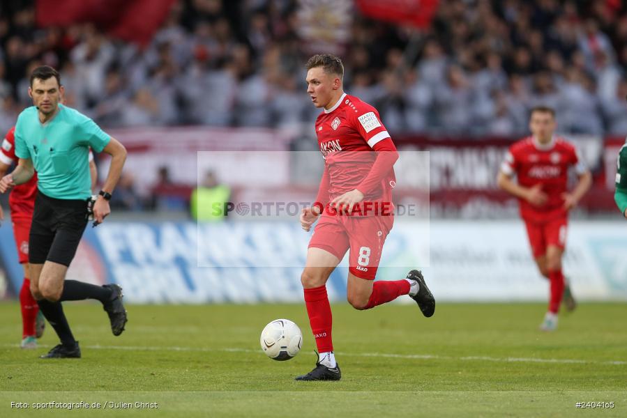 AKON Arena, Würzburg, 20.04.2024, sport, action, BFV, Fussball, April 2024, 30. Spieltag, Regionalliga Bayern, 1. FC Schweinfurt 1905, FC Würzburger Kickers - Bild-ID: 2404165