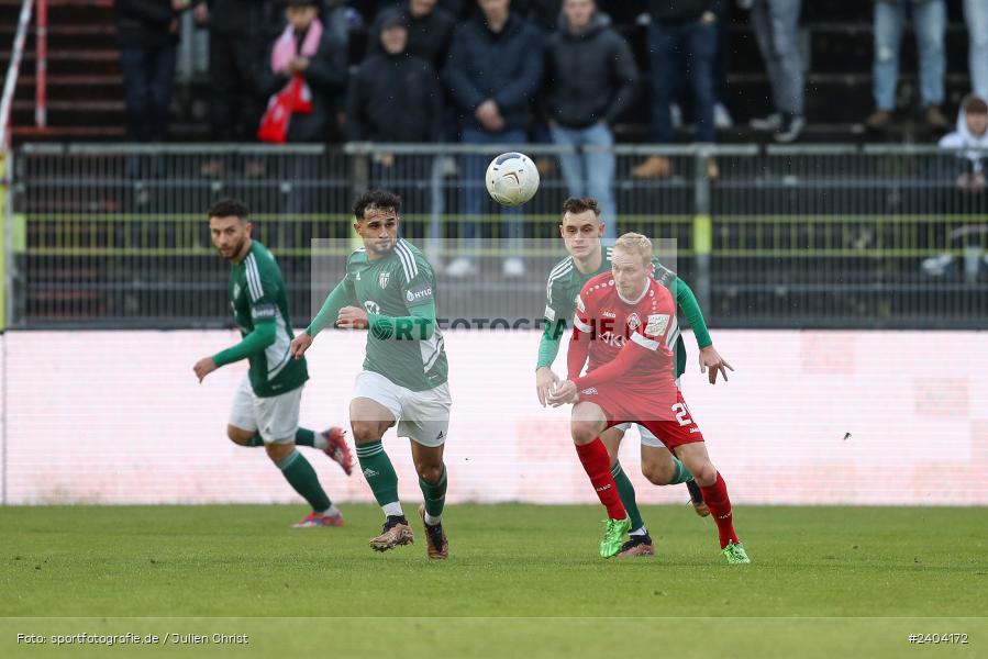 AKON Arena, Würzburg, 20.04.2024, sport, action, BFV, Fussball, April 2024, 30. Spieltag, Regionalliga Bayern, 1. FC Schweinfurt 1905, FC Würzburger Kickers - Bild-ID: 2404172