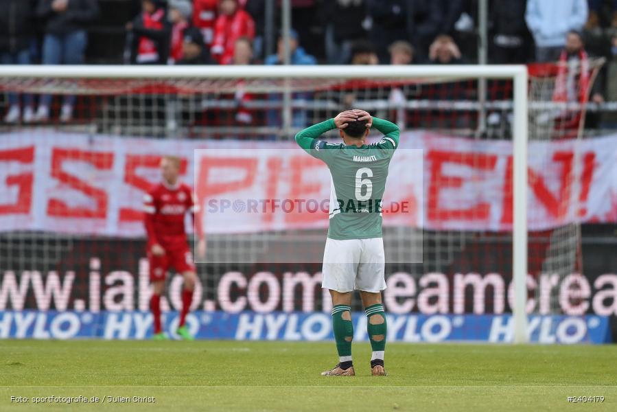 AKON Arena, Würzburg, 20.04.2024, sport, action, BFV, Fussball, April 2024, 30. Spieltag, Regionalliga Bayern, 1. FC Schweinfurt 1905, FC Würzburger Kickers - Bild-ID: 2404179
