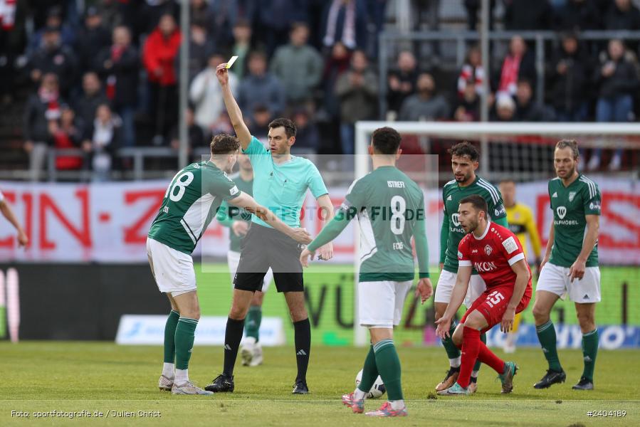 AKON Arena, Würzburg, 20.04.2024, sport, action, BFV, Fussball, April 2024, 30. Spieltag, Regionalliga Bayern, 1. FC Schweinfurt 1905, FC Würzburger Kickers - Bild-ID: 2404189