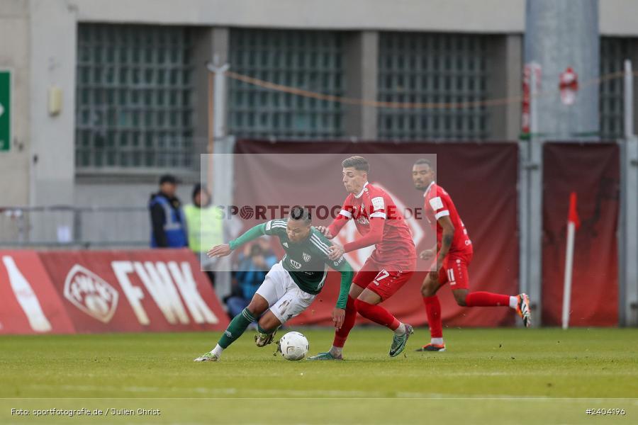 AKON Arena, Würzburg, 20.04.2024, sport, action, BFV, Fussball, April 2024, 30. Spieltag, Regionalliga Bayern, 1. FC Schweinfurt 1905, FC Würzburger Kickers - Bild-ID: 2404196
