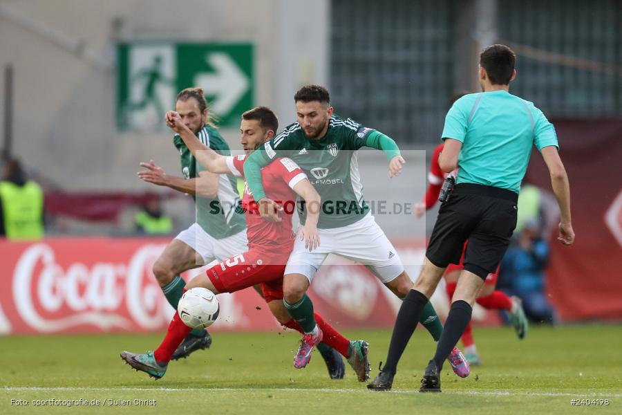 AKON Arena, Würzburg, 20.04.2024, sport, action, BFV, Fussball, April 2024, 30. Spieltag, Regionalliga Bayern, 1. FC Schweinfurt 1905, FC Würzburger Kickers - Bild-ID: 2404198