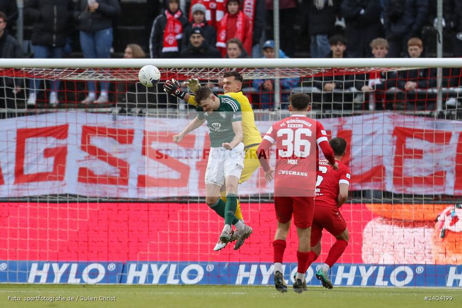 AKON Arena, Würzburg, 20.04.2024, sport, action, BFV, Fussball, April 2024, 30. Spieltag, Regionalliga Bayern, 1. FC Schweinfurt 1905, FC Würzburger Kickers - Bild-ID: 2404199