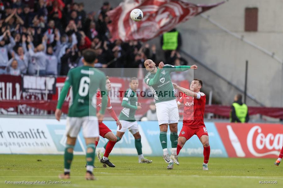 AKON Arena, Würzburg, 20.04.2024, sport, action, BFV, Fussball, April 2024, 30. Spieltag, Regionalliga Bayern, 1. FC Schweinfurt 1905, FC Würzburger Kickers - Bild-ID: 2404208