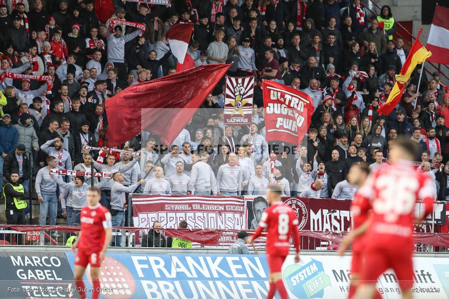 AKON Arena, Würzburg, 20.04.2024, sport, action, BFV, Fussball, April 2024, 30. Spieltag, Regionalliga Bayern, 1. FC Schweinfurt 1905, FC Würzburger Kickers - Bild-ID: 2404254