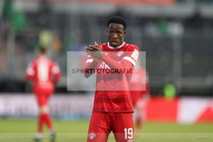 AKON Arena, Würzburg, 20.04.2024, sport, action, BFV, Fussball, April 2024, 30. Spieltag, Regionalliga Bayern, 1. FC Schweinfurt 1905, FC Würzburger Kickers - Bild-ID: 2404287