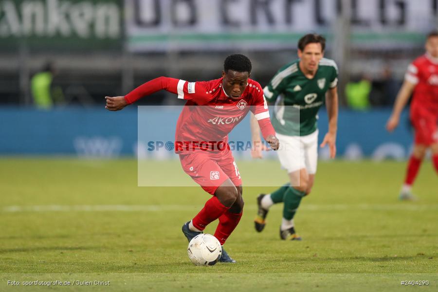 AKON Arena, Würzburg, 20.04.2024, sport, action, BFV, Fussball, April 2024, 30. Spieltag, Regionalliga Bayern, 1. FC Schweinfurt 1905, FC Würzburger Kickers - Bild-ID: 2404290