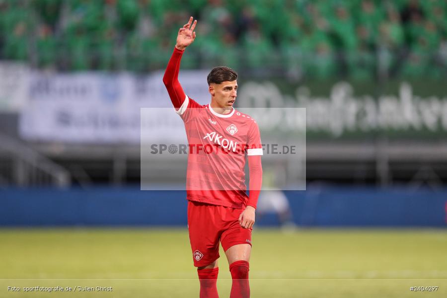 AKON Arena, Würzburg, 20.04.2024, sport, action, BFV, Fussball, April 2024, 30. Spieltag, Regionalliga Bayern, 1. FC Schweinfurt 1905, FC Würzburger Kickers - Bild-ID: 2404297
