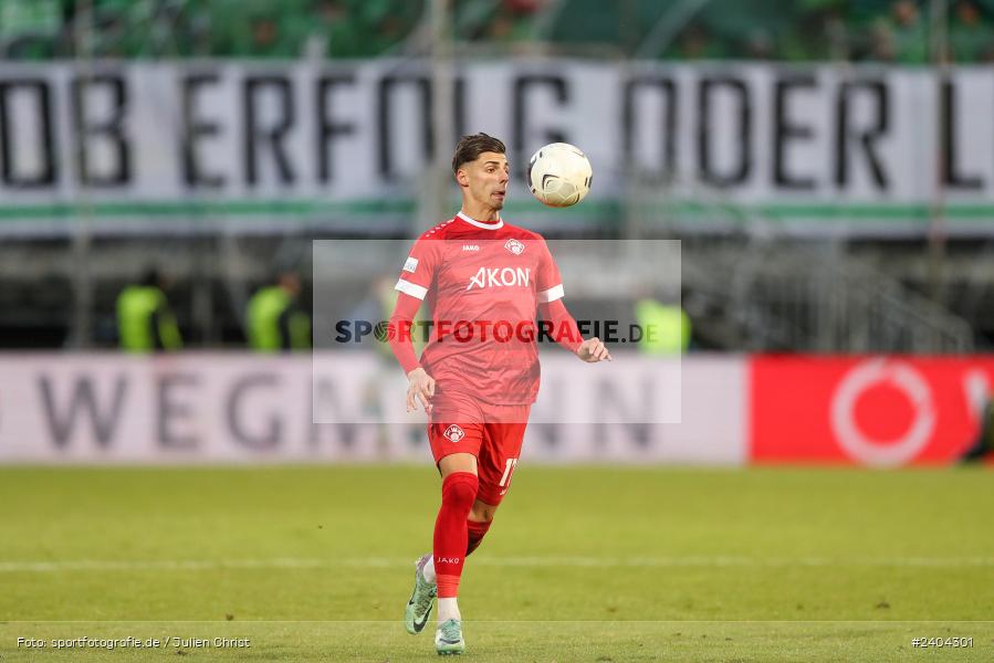AKON Arena, Würzburg, 20.04.2024, sport, action, BFV, Fussball, April 2024, 30. Spieltag, Regionalliga Bayern, 1. FC Schweinfurt 1905, FC Würzburger Kickers - Bild-ID: 2404301