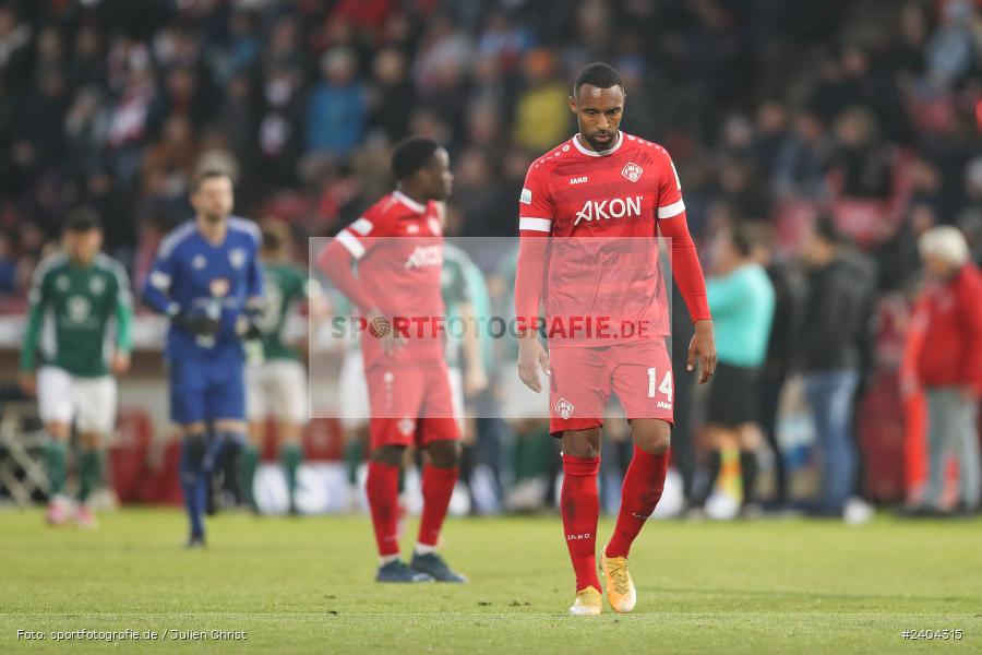 AKON Arena, Würzburg, 20.04.2024, sport, action, BFV, Fussball, April 2024, 30. Spieltag, Regionalliga Bayern, 1. FC Schweinfurt 1905, FC Würzburger Kickers - Bild-ID: 2404315