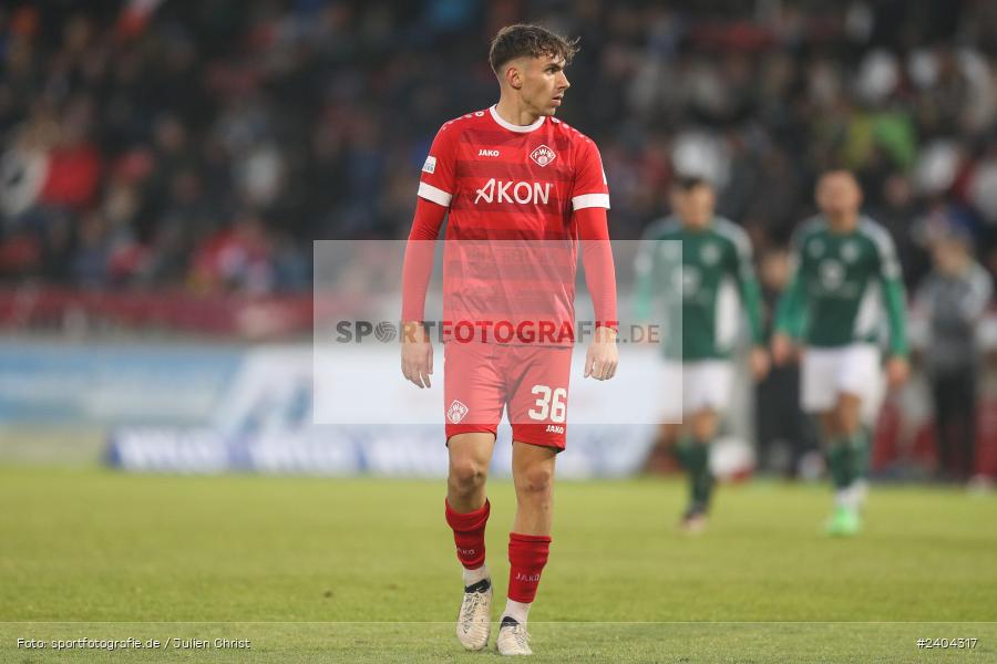 AKON Arena, Würzburg, 20.04.2024, sport, action, BFV, Fussball, April 2024, 30. Spieltag, Regionalliga Bayern, 1. FC Schweinfurt 1905, FC Würzburger Kickers - Bild-ID: 2404317