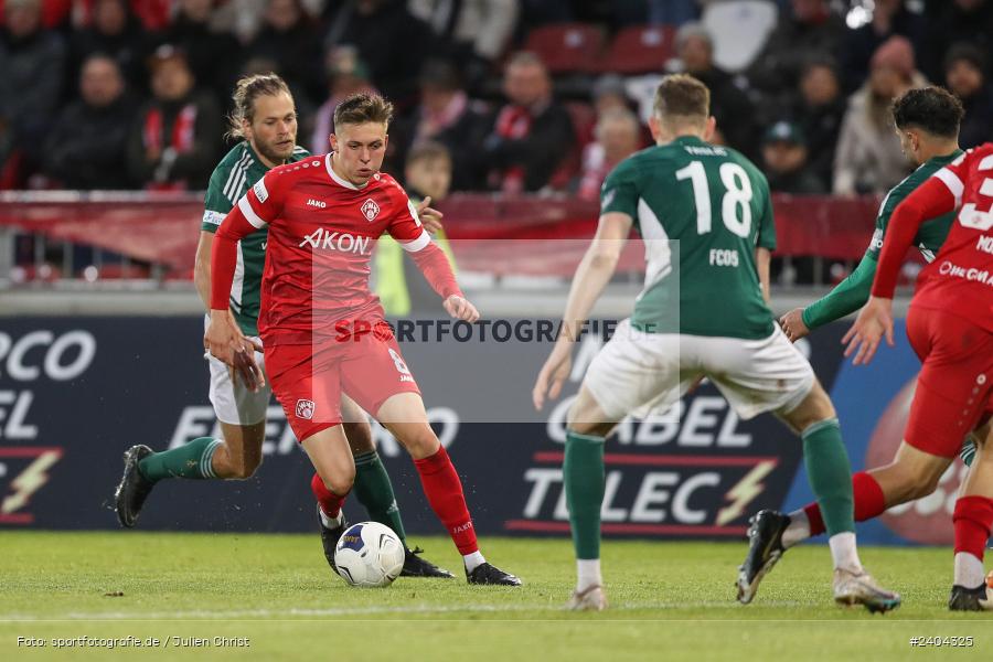 AKON Arena, Würzburg, 20.04.2024, sport, action, BFV, Fussball, April 2024, 30. Spieltag, Regionalliga Bayern, 1. FC Schweinfurt 1905, FC Würzburger Kickers - Bild-ID: 2404325