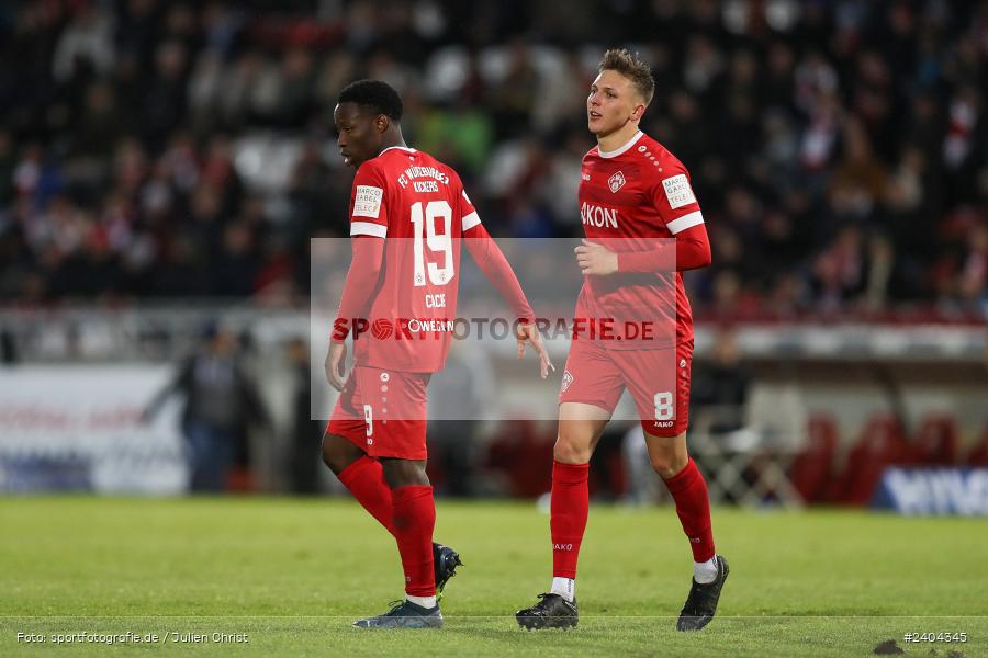 AKON Arena, Würzburg, 20.04.2024, sport, action, BFV, Fussball, April 2024, 30. Spieltag, Regionalliga Bayern, 1. FC Schweinfurt 1905, FC Würzburger Kickers - Bild-ID: 2404345