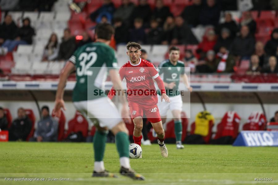 AKON Arena, Würzburg, 20.04.2024, sport, action, BFV, Fussball, April 2024, 30. Spieltag, Regionalliga Bayern, 1. FC Schweinfurt 1905, FC Würzburger Kickers - Bild-ID: 2404360
