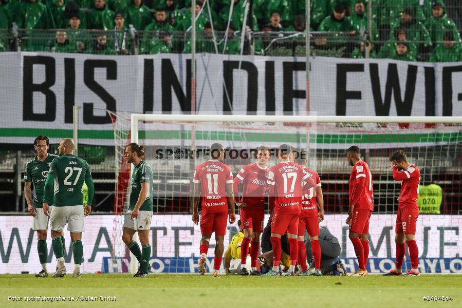 AKON Arena, Würzburg, 20.04.2024, sport, action, BFV, Fussball, April 2024, 30. Spieltag, Regionalliga Bayern, 1. FC Schweinfurt 1905, FC Würzburger Kickers - Bild-ID: 2404364