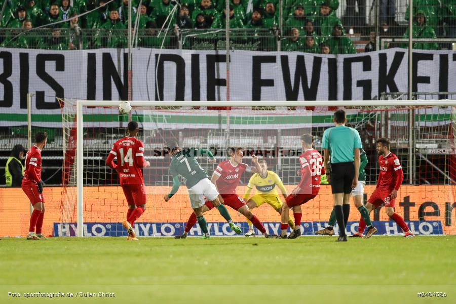 AKON Arena, Würzburg, 20.04.2024, sport, action, BFV, Fussball, April 2024, 30. Spieltag, Regionalliga Bayern, 1. FC Schweinfurt 1905, FC Würzburger Kickers - Bild-ID: 2404386