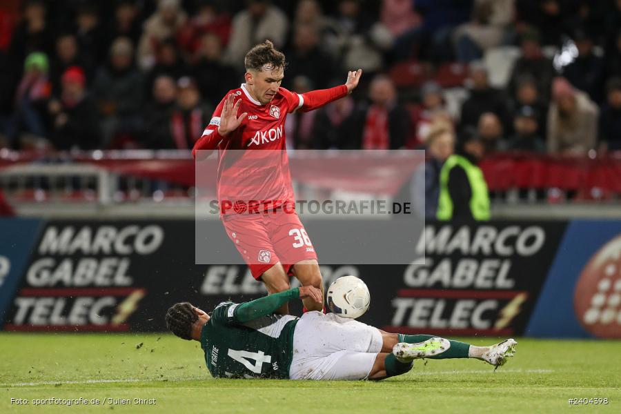 AKON Arena, Würzburg, 20.04.2024, sport, action, BFV, Fussball, April 2024, 30. Spieltag, Regionalliga Bayern, 1. FC Schweinfurt 1905, FC Würzburger Kickers - Bild-ID: 2404398