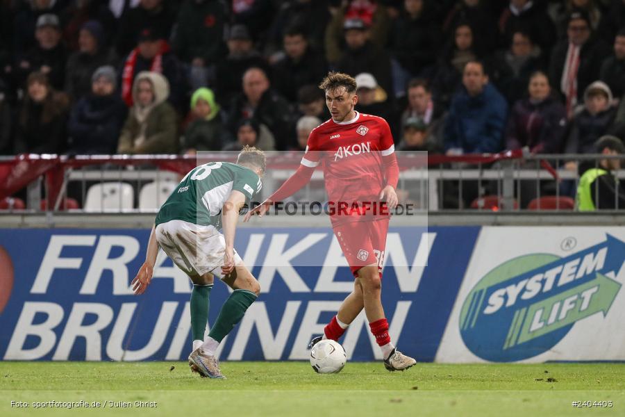 AKON Arena, Würzburg, 20.04.2024, sport, action, BFV, Fussball, April 2024, 30. Spieltag, Regionalliga Bayern, 1. FC Schweinfurt 1905, FC Würzburger Kickers - Bild-ID: 2404403