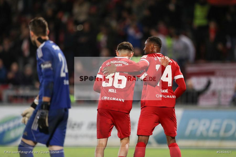 AKON Arena, Würzburg, 20.04.2024, sport, action, BFV, Fussball, April 2024, 30. Spieltag, Regionalliga Bayern, 1. FC Schweinfurt 1905, FC Würzburger Kickers - Bild-ID: 2404421