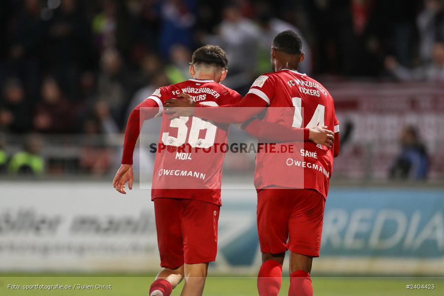 AKON Arena, Würzburg, 20.04.2024, sport, action, BFV, Fussball, April 2024, 30. Spieltag, Regionalliga Bayern, 1. FC Schweinfurt 1905, FC Würzburger Kickers - Bild-ID: 2404423
