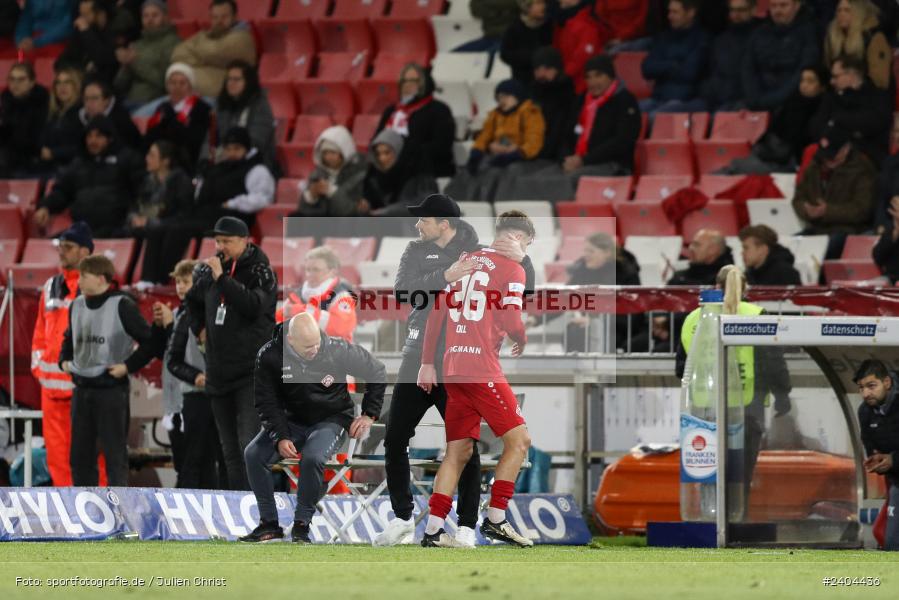 AKON Arena, Würzburg, 20.04.2024, sport, action, BFV, Fussball, April 2024, 30. Spieltag, Regionalliga Bayern, 1. FC Schweinfurt 1905, FC Würzburger Kickers - Bild-ID: 2404436