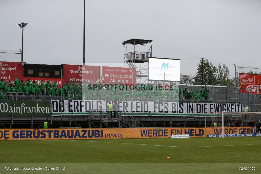 AKON Arena, Würzburg, 20.04.2024, sport, action, BFV, Fussball, April 2024, 30. Spieltag, Regionalliga Bayern, 1. FC Schweinfurt 1905, FC Würzburger Kickers - Bild-ID: 2404455