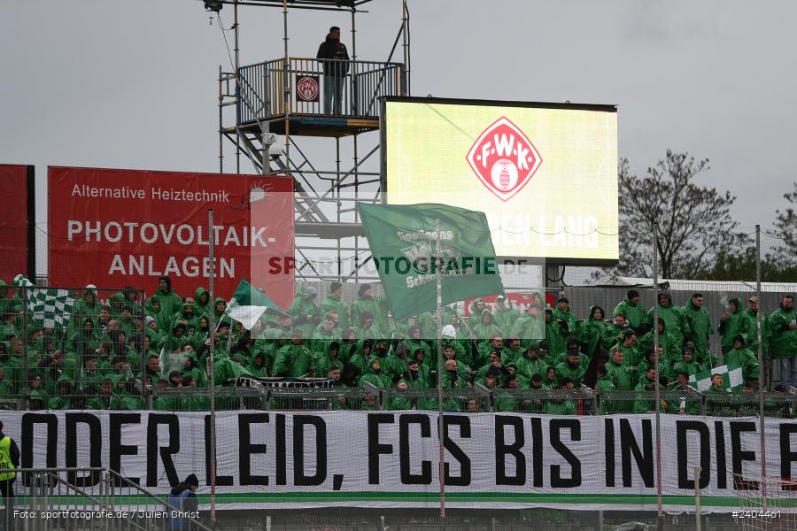 AKON Arena, Würzburg, 20.04.2024, sport, action, BFV, Fussball, April 2024, 30. Spieltag, Regionalliga Bayern, 1. FC Schweinfurt 1905, FC Würzburger Kickers - Bild-ID: 2404461