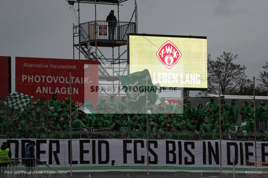AKON Arena, Würzburg, 20.04.2024, sport, action, BFV, Fussball, April 2024, 30. Spieltag, Regionalliga Bayern, 1. FC Schweinfurt 1905, FC Würzburger Kickers - Bild-ID: 2404462