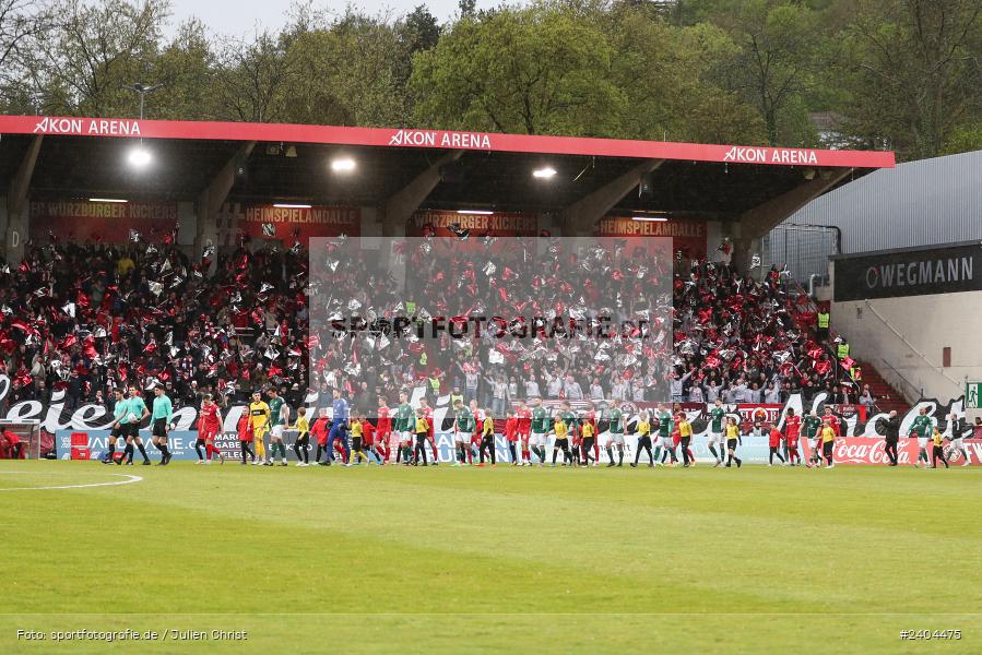 AKON Arena, Würzburg, 20.04.2024, sport, action, BFV, Fussball, April 2024, 30. Spieltag, Regionalliga Bayern, 1. FC Schweinfurt 1905, FC Würzburger Kickers - Bild-ID: 2404475