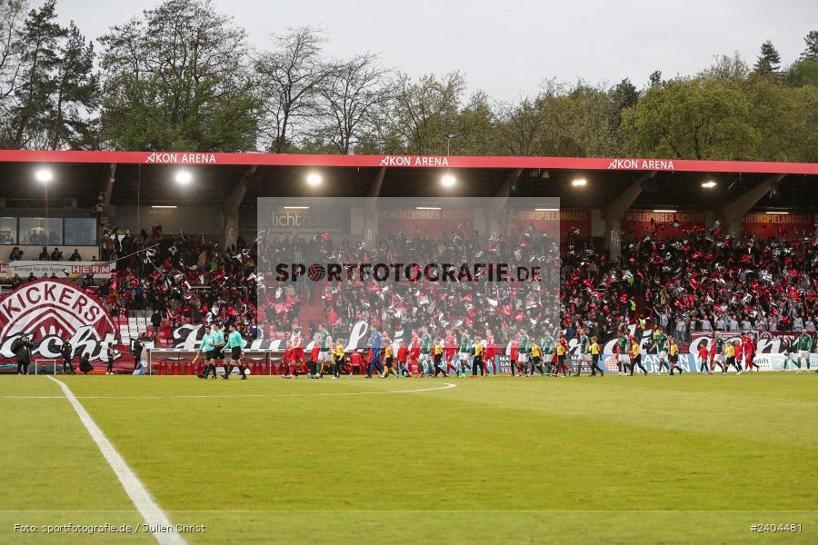 AKON Arena, Würzburg, 20.04.2024, sport, action, BFV, Fussball, April 2024, 30. Spieltag, Regionalliga Bayern, 1. FC Schweinfurt 1905, FC Würzburger Kickers - Bild-ID: 2404481