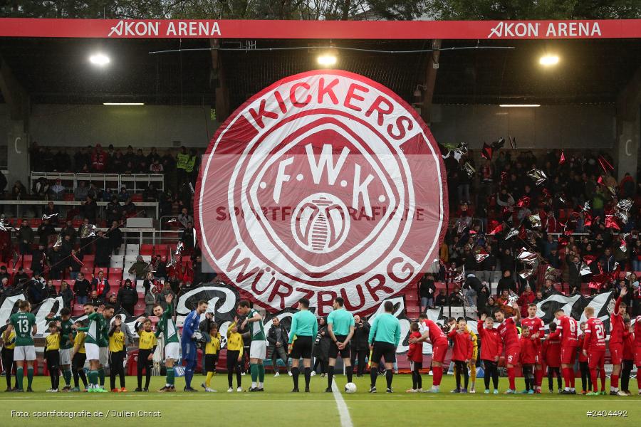 AKON Arena, Würzburg, 20.04.2024, sport, action, BFV, Fussball, April 2024, 30. Spieltag, Regionalliga Bayern, 1. FC Schweinfurt 1905, FC Würzburger Kickers - Bild-ID: 2404492