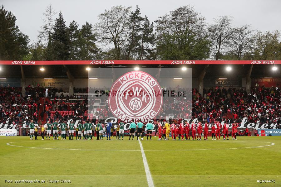 AKON Arena, Würzburg, 20.04.2024, sport, action, BFV, Fussball, April 2024, 30. Spieltag, Regionalliga Bayern, 1. FC Schweinfurt 1905, FC Würzburger Kickers - Bild-ID: 2404493