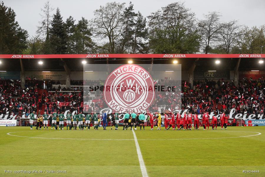 AKON Arena, Würzburg, 20.04.2024, sport, action, BFV, Fussball, April 2024, 30. Spieltag, Regionalliga Bayern, 1. FC Schweinfurt 1905, FC Würzburger Kickers - Bild-ID: 2404494