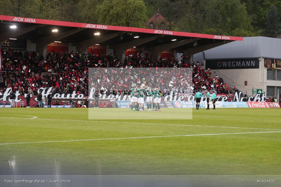 AKON Arena, Würzburg, 20.04.2024, sport, action, BFV, Fussball, April 2024, 30. Spieltag, Regionalliga Bayern, 1. FC Schweinfurt 1905, FC Würzburger Kickers - Bild-ID: 2404500