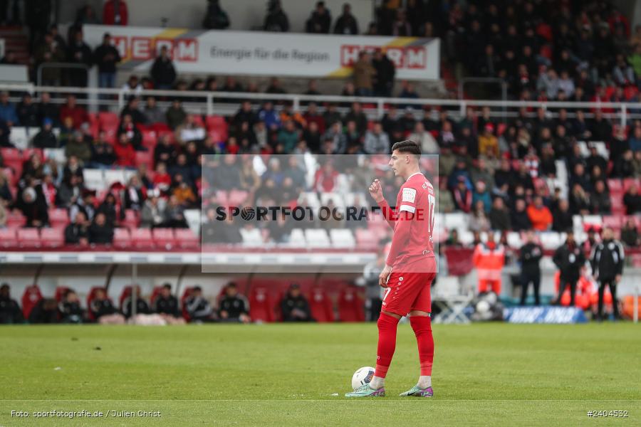 AKON Arena, Würzburg, 20.04.2024, sport, action, BFV, Fussball, April 2024, 30. Spieltag, Regionalliga Bayern, 1. FC Schweinfurt 1905, FC Würzburger Kickers - Bild-ID: 2404532