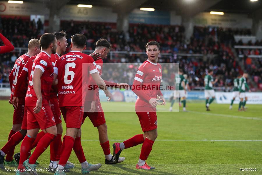 AKON Arena, Würzburg, 20.04.2024, sport, action, BFV, Fussball, April 2024, 30. Spieltag, Regionalliga Bayern, 1. FC Schweinfurt 1905, FC Würzburger Kickers - Bild-ID: 2404568