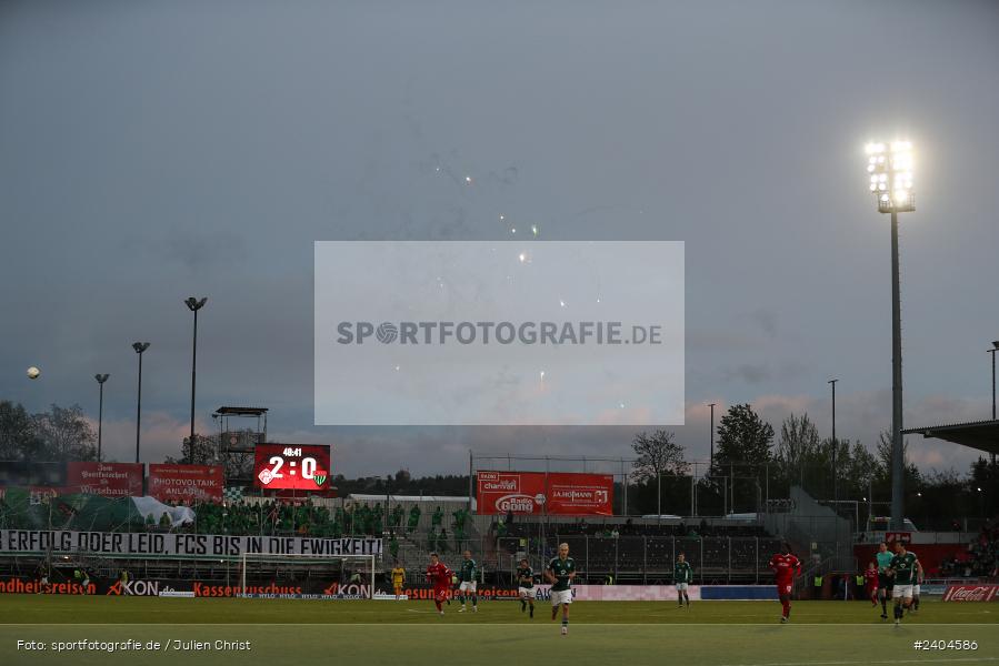 AKON Arena, Würzburg, 20.04.2024, sport, action, BFV, Fussball, April 2024, 30. Spieltag, Regionalliga Bayern, 1. FC Schweinfurt 1905, FC Würzburger Kickers - Bild-ID: 2404586