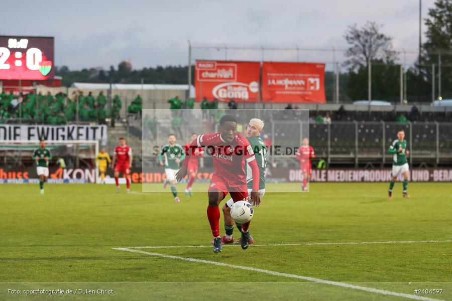 AKON Arena, Würzburg, 20.04.2024, sport, action, BFV, Fussball, April 2024, 30. Spieltag, Regionalliga Bayern, 1. FC Schweinfurt 1905, FC Würzburger Kickers - Bild-ID: 2404597