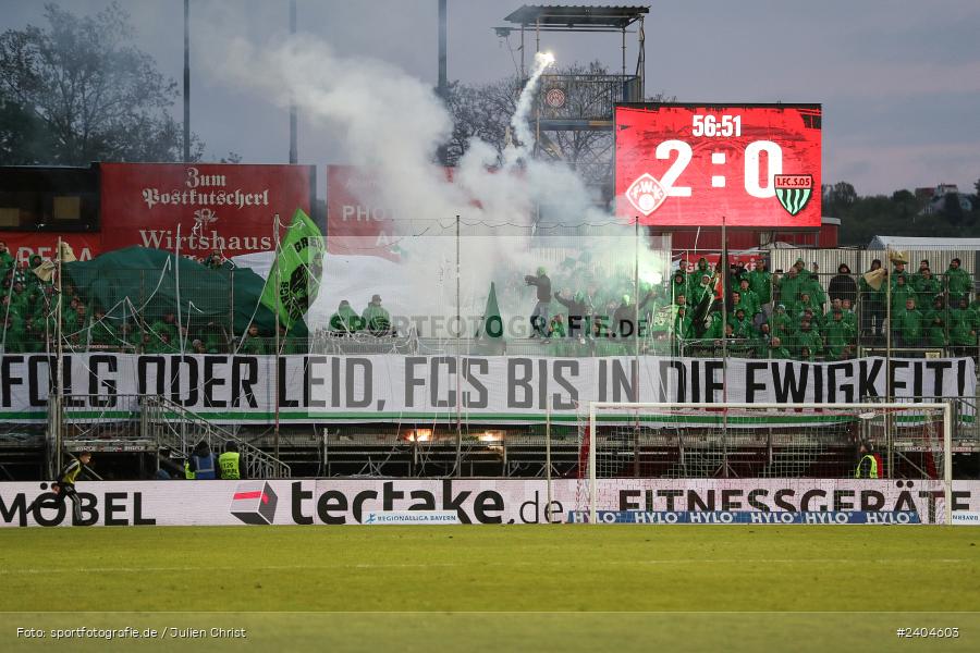 AKON Arena, Würzburg, 20.04.2024, sport, action, BFV, Fussball, April 2024, 30. Spieltag, Regionalliga Bayern, 1. FC Schweinfurt 1905, FC Würzburger Kickers - Bild-ID: 2404603
