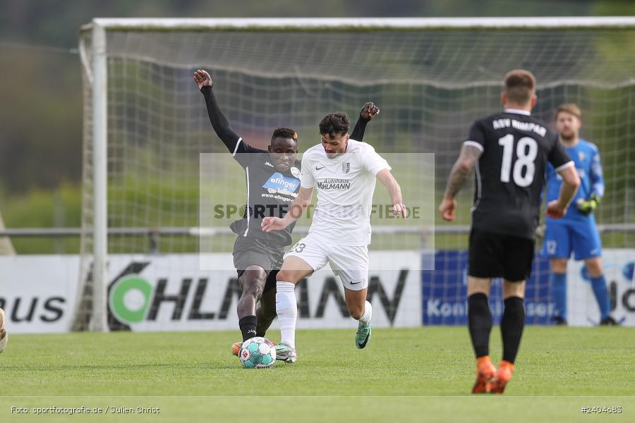Sportgelände, Karlburg, 20.04.2024, sport, action, BFV, Fussball, April 2024, 30. Spieltag, Landesliga Nordwest, ASV, TSV, ASV Rimpar, TSV Karlburg - Bild-ID: 2404683