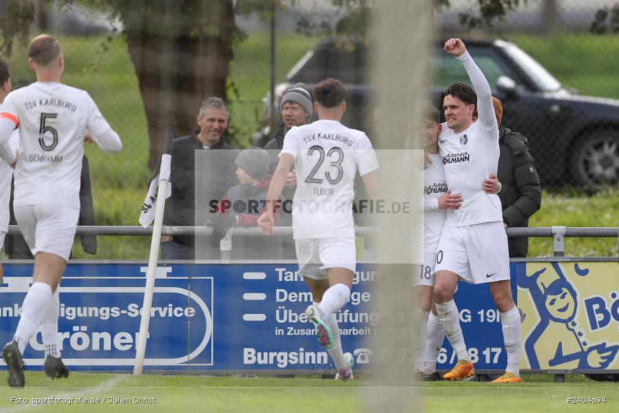 Sportgelände, Karlburg, 20.04.2024, sport, action, BFV, Fussball, April 2024, 30. Spieltag, Landesliga Nordwest, ASV, TSV, ASV Rimpar, TSV Karlburg - Bild-ID: 2404694