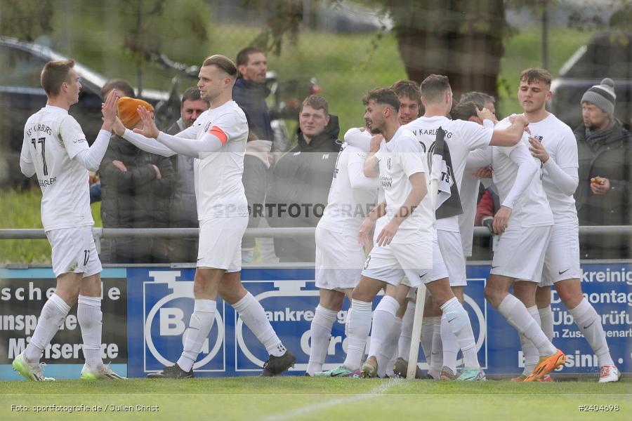 Sportgelände, Karlburg, 20.04.2024, sport, action, BFV, Fussball, April 2024, 30. Spieltag, Landesliga Nordwest, ASV, TSV, ASV Rimpar, TSV Karlburg - Bild-ID: 2404698