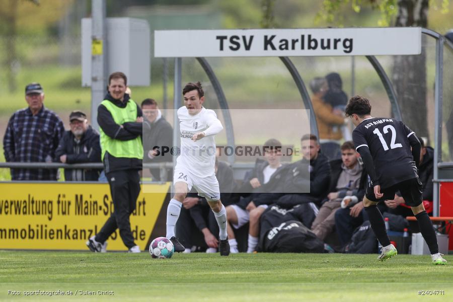 Sportgelände, Karlburg, 20.04.2024, sport, action, BFV, Fussball, April 2024, 30. Spieltag, Landesliga Nordwest, ASV, TSV, ASV Rimpar, TSV Karlburg - Bild-ID: 2404711