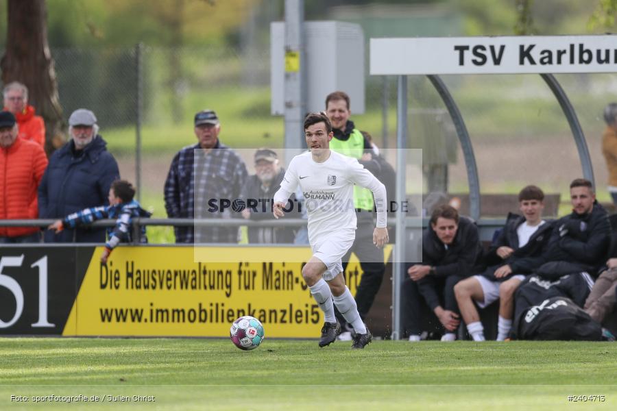 Sportgelände, Karlburg, 20.04.2024, sport, action, BFV, Fussball, April 2024, 30. Spieltag, Landesliga Nordwest, ASV, TSV, ASV Rimpar, TSV Karlburg - Bild-ID: 2404713