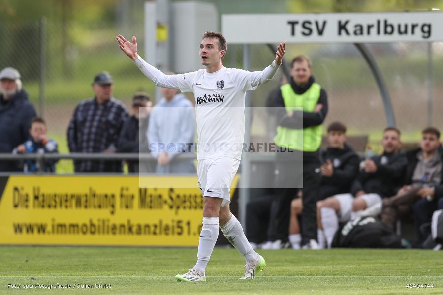 Sportgelände, Karlburg, 20.04.2024, sport, action, BFV, Fussball, April 2024, 30. Spieltag, Landesliga Nordwest, ASV, TSV, ASV Rimpar, TSV Karlburg - Bild-ID: 2404744