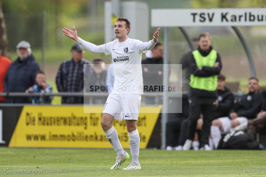 Sportgelände, Karlburg, 20.04.2024, sport, action, BFV, Fussball, April 2024, 30. Spieltag, Landesliga Nordwest, ASV, TSV, ASV Rimpar, TSV Karlburg - Bild-ID: 2404745
