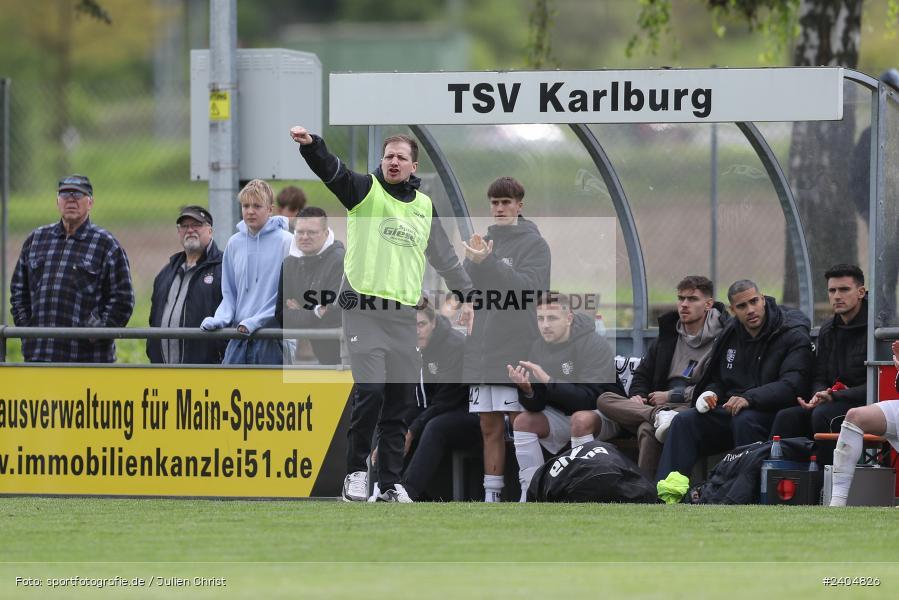 Sportgelände, Karlburg, 20.04.2024, sport, action, BFV, Fussball, April 2024, 30. Spieltag, Landesliga Nordwest, ASV, TSV, ASV Rimpar, TSV Karlburg - Bild-ID: 2404826