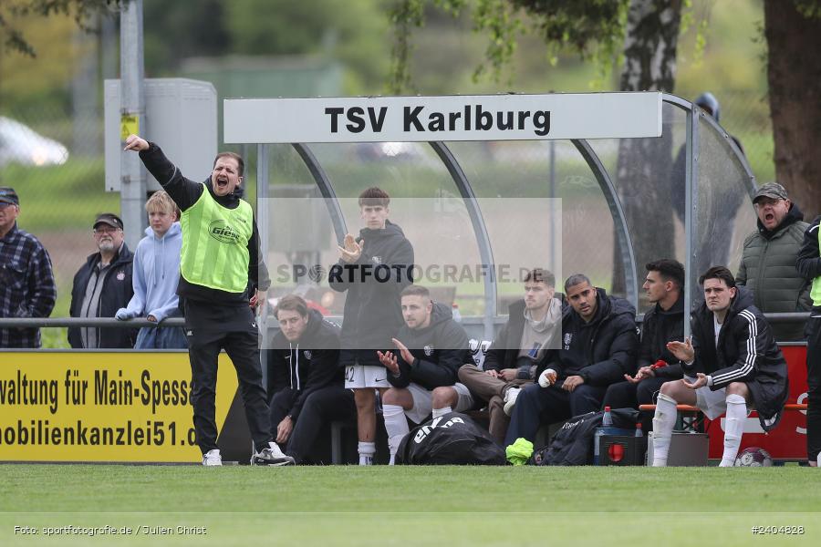 Sportgelände, Karlburg, 20.04.2024, sport, action, BFV, Fussball, April 2024, 30. Spieltag, Landesliga Nordwest, ASV, TSV, ASV Rimpar, TSV Karlburg - Bild-ID: 2404828