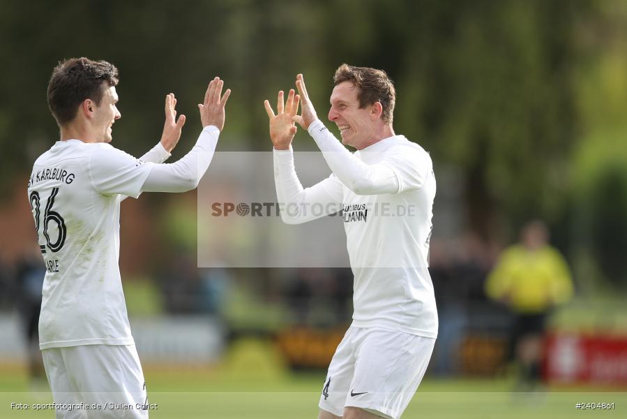 Sportgelände, Karlburg, 20.04.2024, sport, action, BFV, Fussball, April 2024, 30. Spieltag, Landesliga Nordwest, ASV, TSV, ASV Rimpar, TSV Karlburg - Bild-ID: 2404861